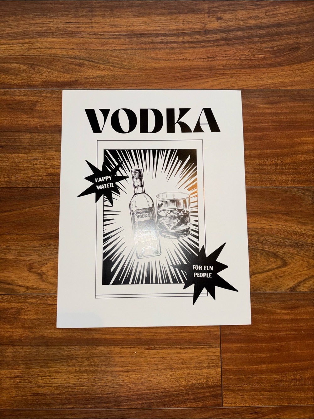 Pack of 3 Black & White Graphic Poster Home Art